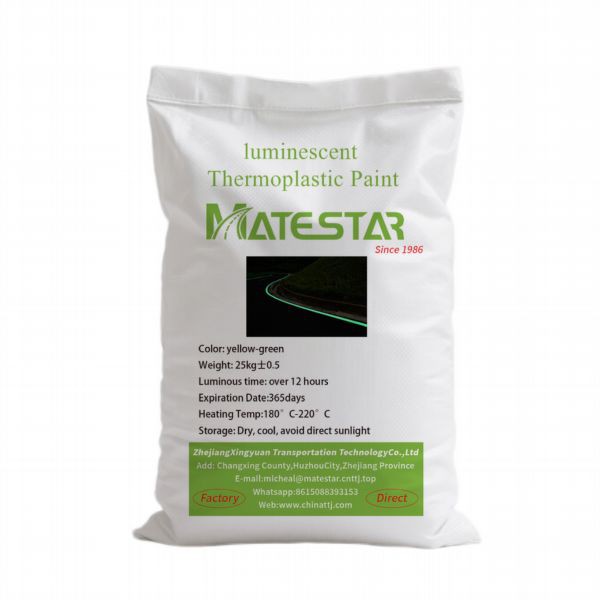 Fluorescent Marking On Road